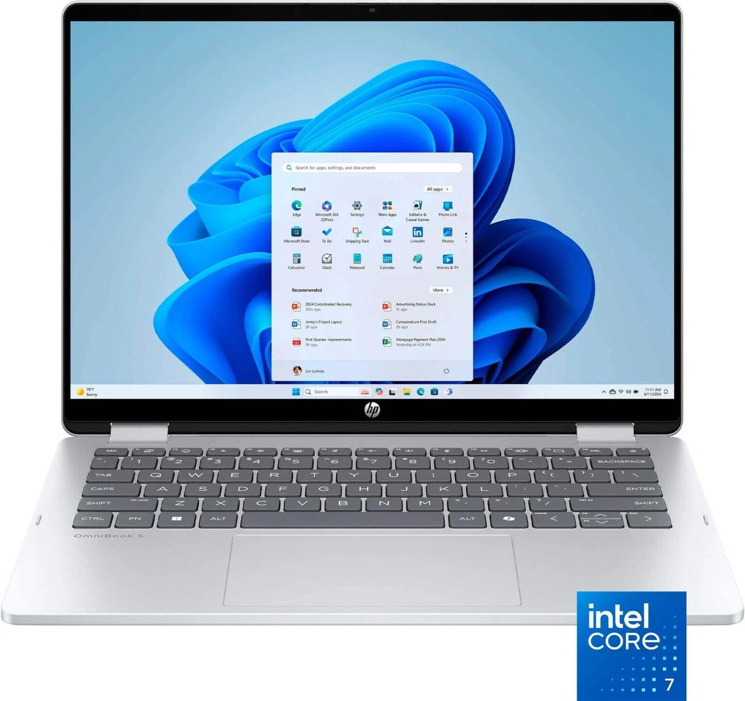 HP OmniBook 5 Flip 14″ | Intel Core 7-150U | 16 GB RAM | 512 GB SSD | 14″ 2K Touch | Windows 11 Home
